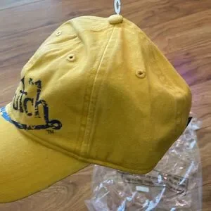 VON DUTCH MUSTARD DISTRESSED DAD HAT NWT Von Dutch Strapback Hat Washed Mustard Distressed Rips  main image 2